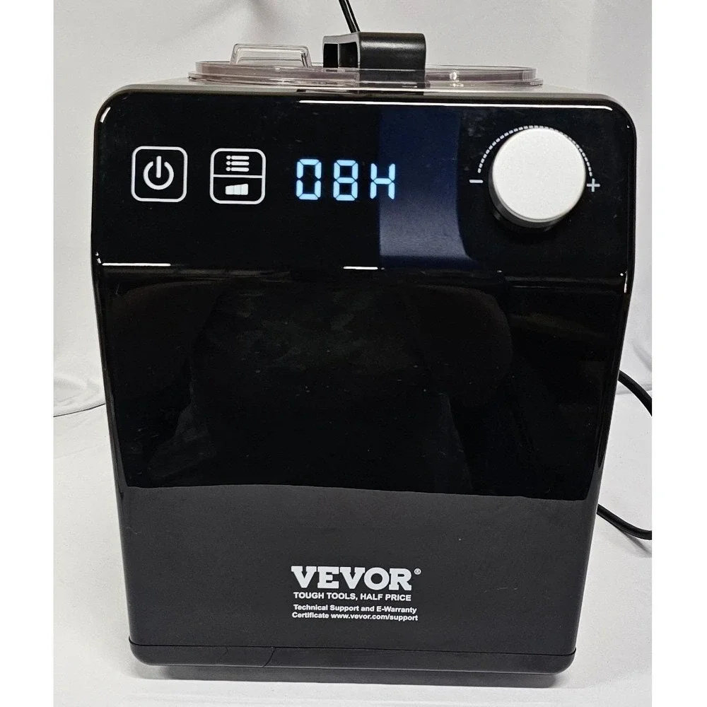 VEVOR‎ Automatic Ice Cream Maker with Compressor 1.5qt Stainless Steel Black